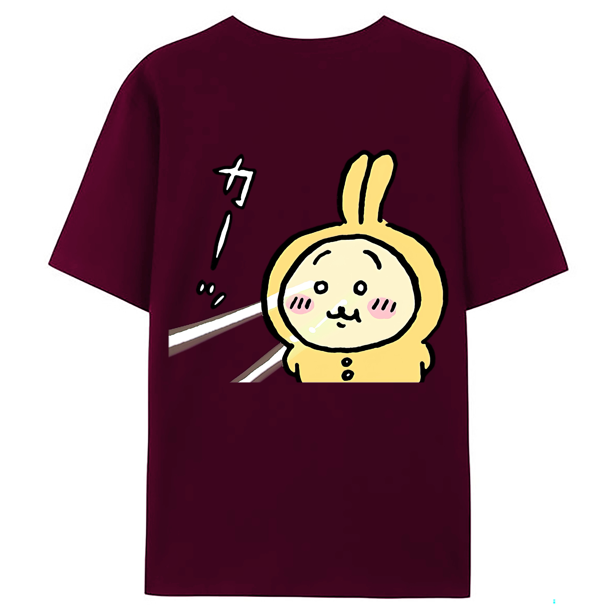 （画像用） ちいかわ うさぎ Chii-kawa usagi レディース半袖Tシャツ(バックプリント)